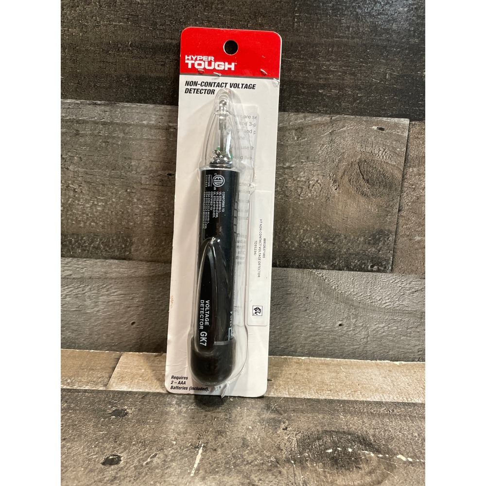 Hyper Tough Non-Contact Voltage Detector GK7 Black Electrical Tester TD35234J